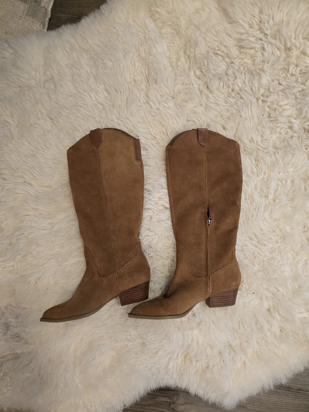 Dolce Vita Virona H2O Brown Suede Tall Wide Calf Boot
